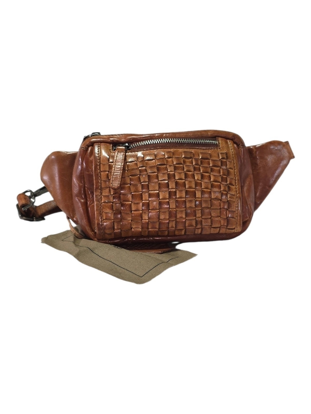 Vilenca Holland Genuine Leather Unisex Brown Waist Bag - Picture 3 of 11
